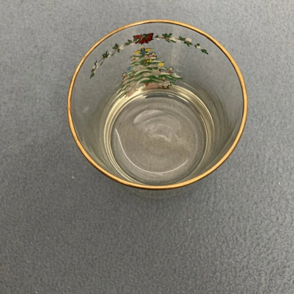 VTG Holiday by Montgomery‎ Wards Christmas Tree Old Fashion Glasses - Set of 4